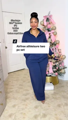 This two piece set is giving rich auntie on the go! 🤩👌 #airfree #twopieceset #twopieceoutfit #activewear #tiktokshopcreatorpicks  
