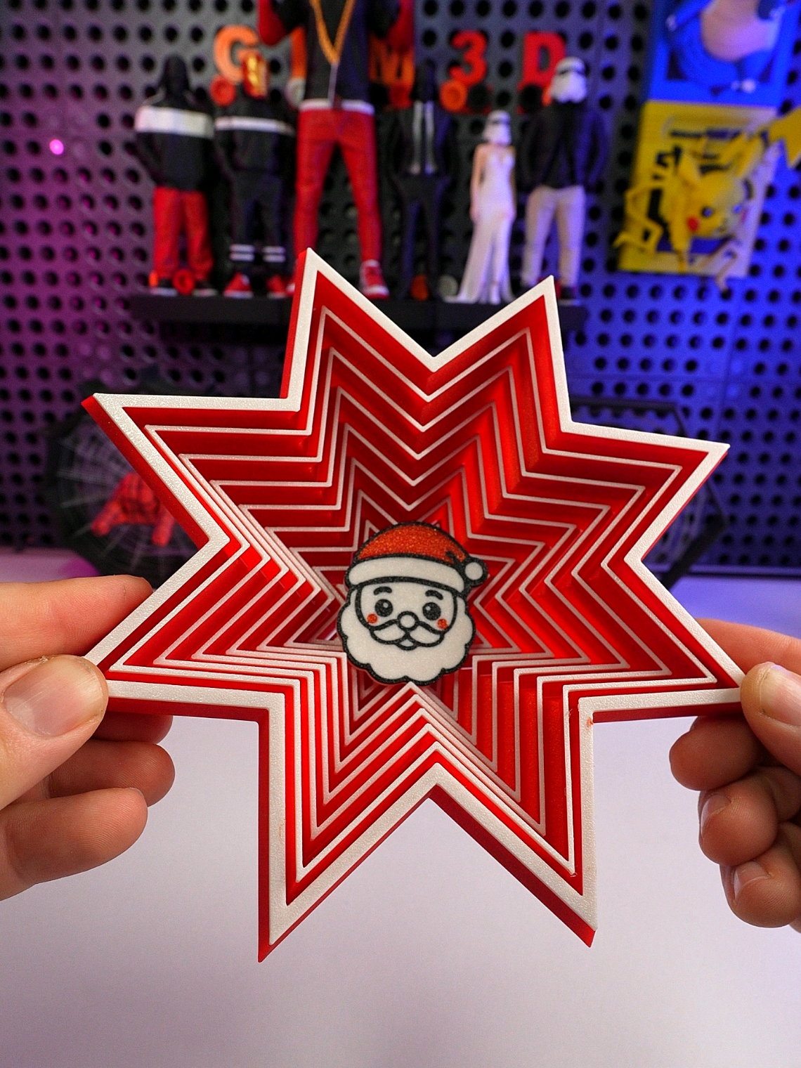 3D Printed Christmas Twist Fidget  🗃️Model: makerworld  🖨️Printed On @creality3d K2 Pro 🧵Filament: @spectrumfilaments 🧑‍🎨Designer: gobotoru ➡STL In BIO! #3dprinting #satisfying #fidget 