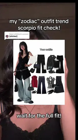 Replying to @Mr.Brest wait for the full fit! 😼 i tried the scorpio outfit trend, rate this fit 1-10!
