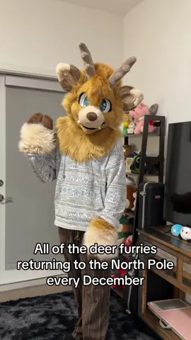 Santa’s calling for us again 😔 #furry #fursuit #furrytiktok #furries #furryfandom 