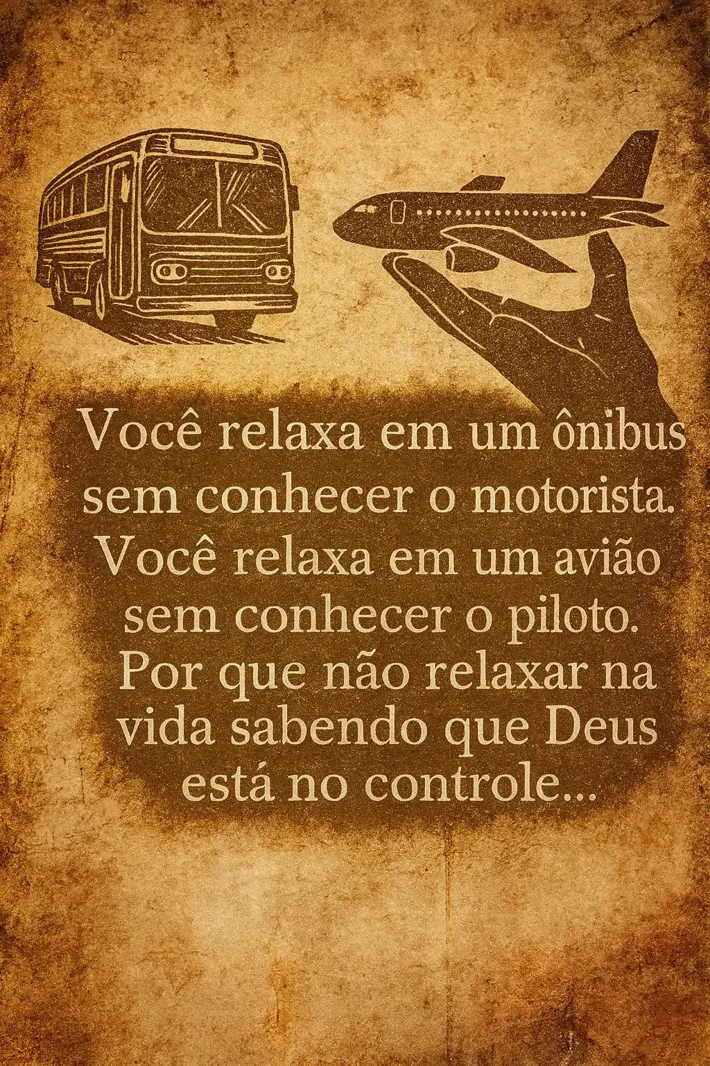 #DeusNoControle #FéQueAcalma #DescansoEmDeus #Confiança #ReflexãoDoDia 