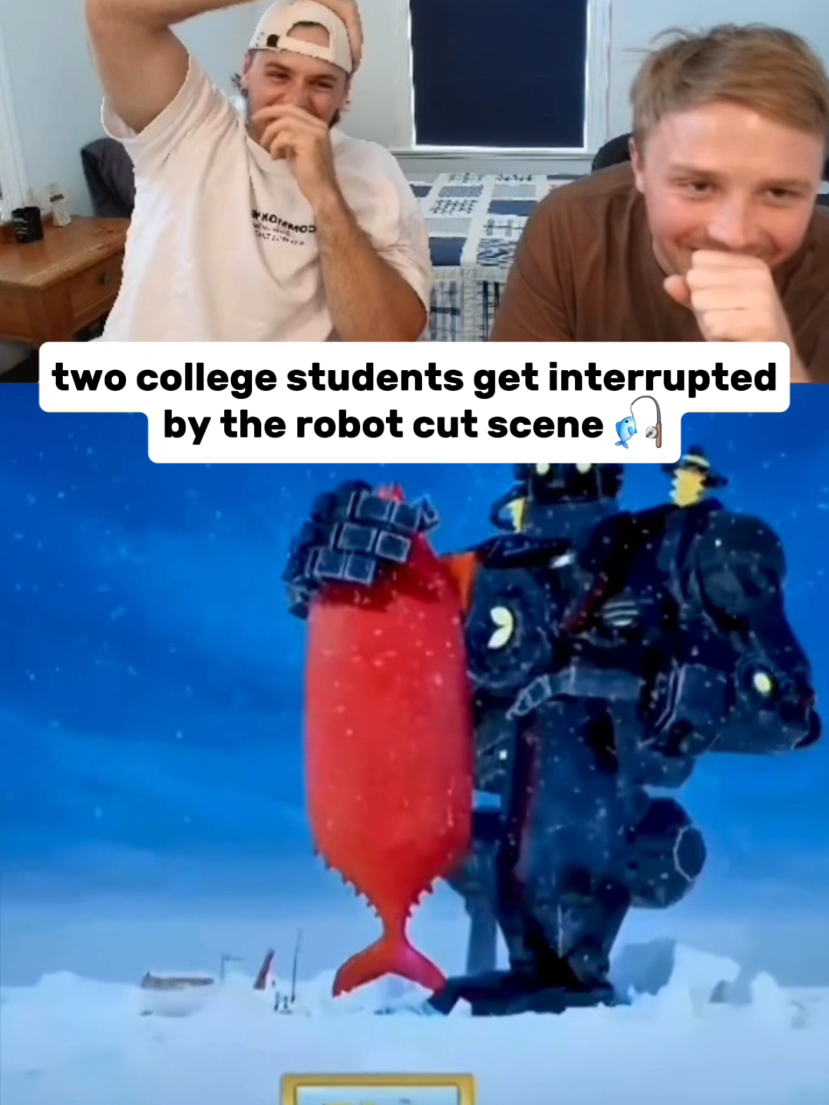 two college students get interrupted by robot cut scene #kick #kickstreamer 