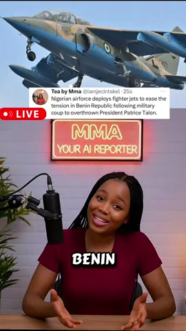 Breaking news: Nigerian airforce deploys fighter jets to ease the tension in Benin Republic following military coup to overthrown President Patrice Talon. #nigeria #nigeriatiktok #fighterjet #breakingnews #breakingnewsviral 