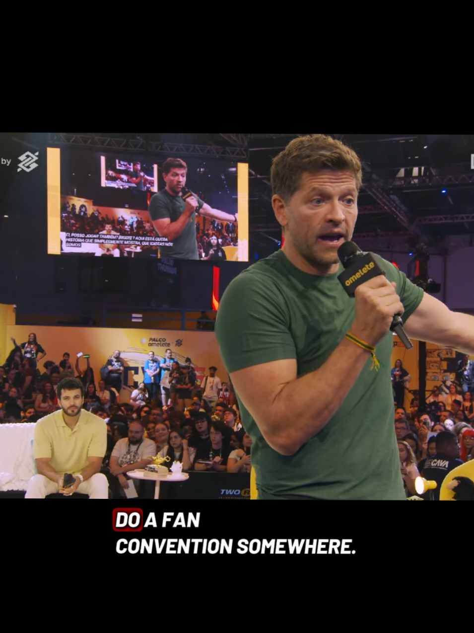 at CCXP2025 this weekend in Brazil. He looks so damn handsome 😩❤️  #supernatural #supernaturalfamily #mishacollins #Castiel #supernaturalfandom 