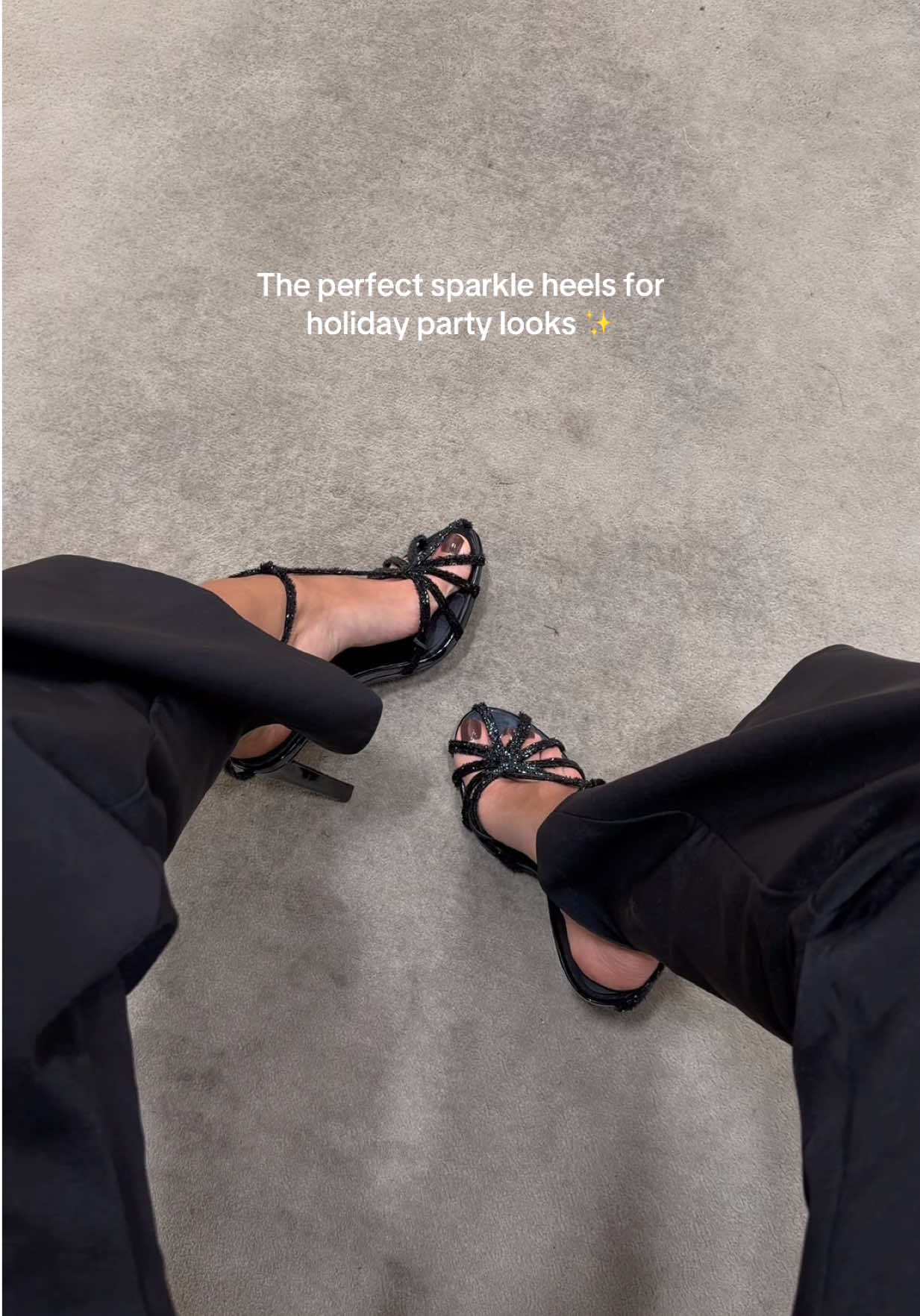 The perfect sparkle heels ✨ Linked in my bio (LTK) 🤍 #holidaypartyoutfit #holidayparty #holidaylooks #holidayoutfit #partyoutfit 