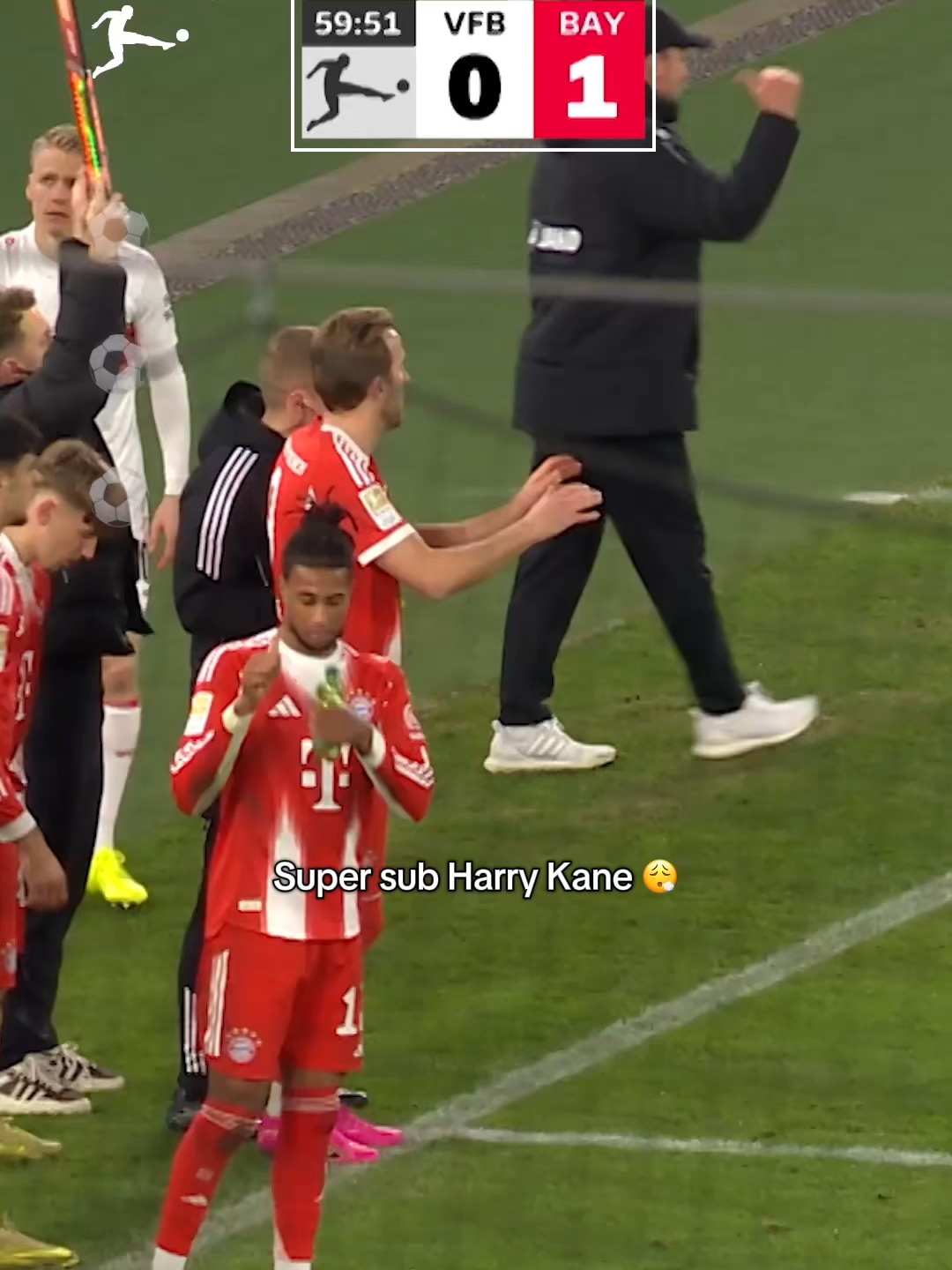 Hat-trick @harrykane in just about 20 minutes 🚀 🔥 #bundesliga #fussball #FCB #HarryKane #hattrick