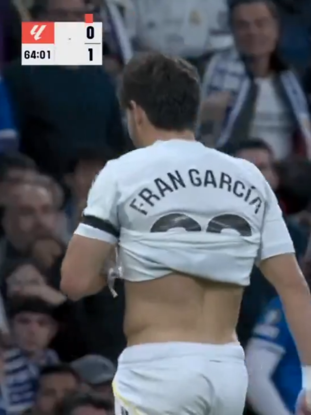🟨 62.51 🟨🟥 63.51 😱😱😱  Fran Garcia, 60 saniye içerisinde 2 kez sarı kart gördü ve takımını 10 kişi bıraktı! #futbol #sporgünlükleri #sadecespor #realmadrid #redcard #frangarcia