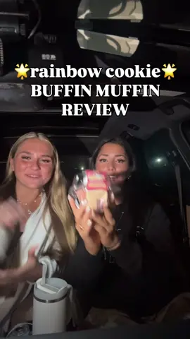 another hummus fit review, new rainbow cookie buffin muffin 10/10 @Hummus Fit @emily  #foodreview #fyp #Fitness 