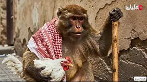 من أقوى مقاطع القرد  #ذكاء_اصطناعي #قرد #fouryou #fyp 