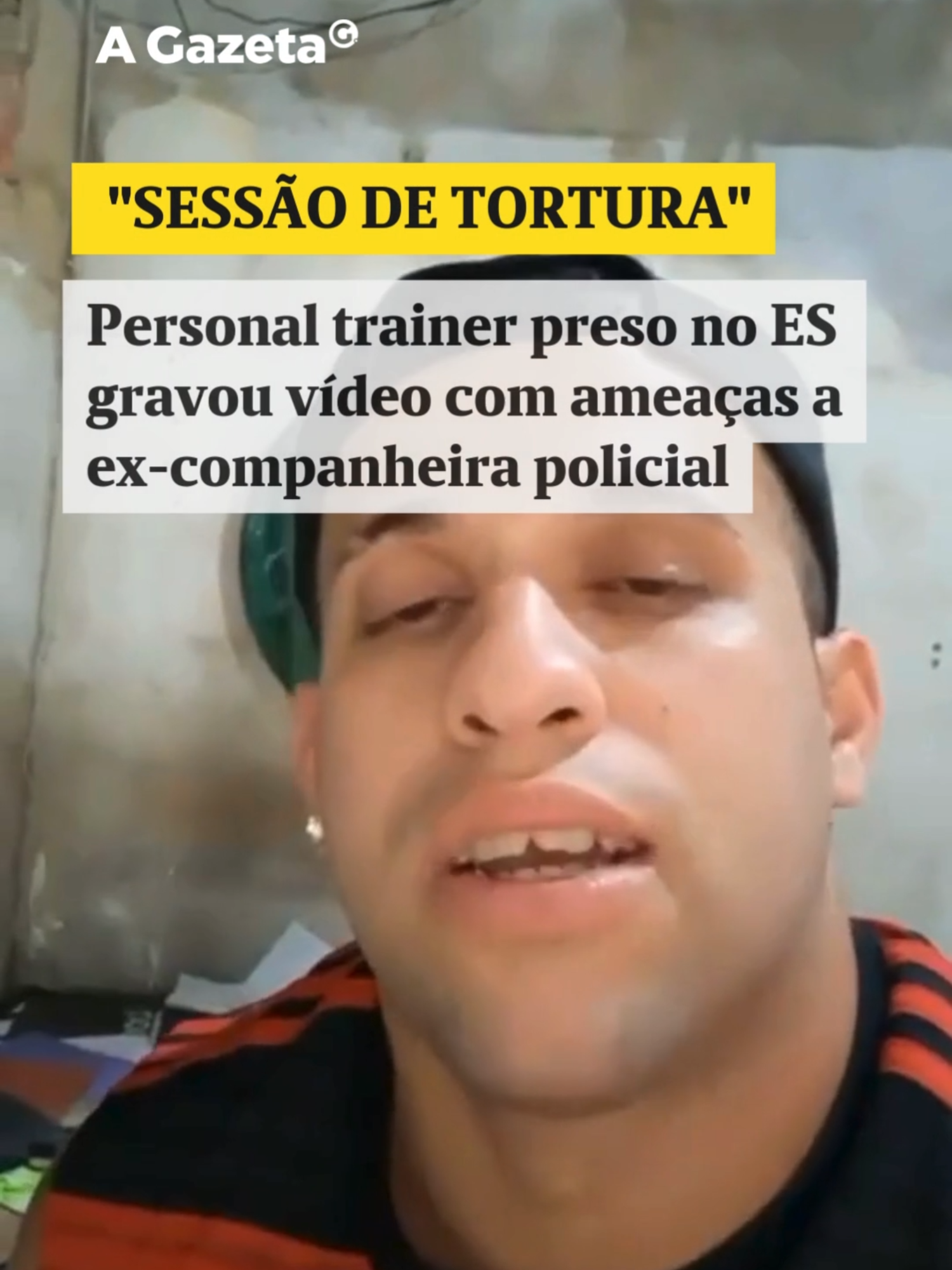 😰O personal trainer de 34 anos preso por ameaçar e perseguir a ex-namorada policial penal fez um vídeo em que mostra uma série de objetos, como um canivete, e diz que vai levá-los para matar a mulher. Na gravação, Luã França de Carvalho, de 34 anos, menciona que vai brincar de 