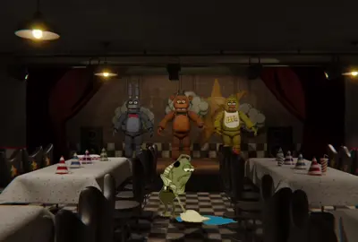 I’m back, new job at the pizzeria. #fredmopping #spongebob #fnaf 