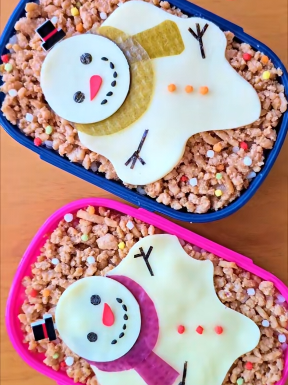 子供喜ぶそぼろ弁当 #思い出 #クリスマス #お弁当 #Christmas 