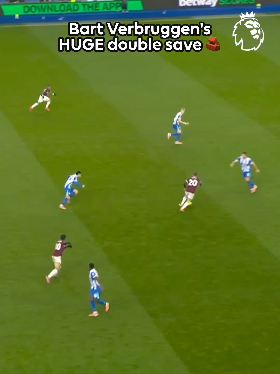 TWO Bart Verbruggen super stops, seconds apart! 😱