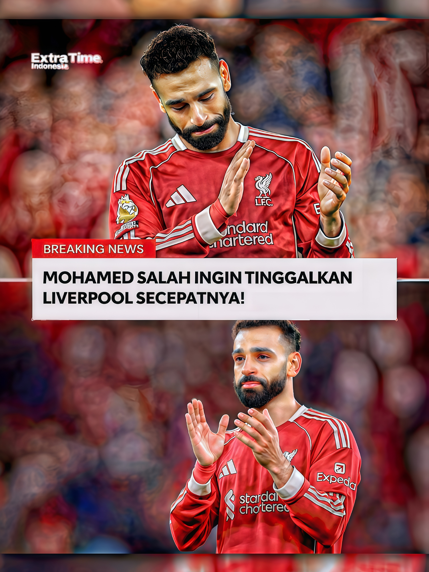🚨 BREAKING : Mohamed Salah menyatakan bahwa ia berpotensi meninggalkan Liverpool, dan telah meminta kedua orang tuanya untuk hadir di laga kontra Brighton karena bisa saja menjadi pertandingan terakhirnya di Anfield. 🤯❌ Salah merasa dirinya “dikorbankan” atas penurunan performa tim musim ini dan hubungannya dengan Arne Slot disebut telah memburuk. 🗣️ “Sepertinya klub telah menjadikan saya kambing hitam. Sangat jelas ada seseorang yang ingin saya mendapatkan seluruh kesalahan. Saya dulu memiliki hubungan yang baik dengan pelatih, dan tiba-tiba itu hilang begitu saja.” Ia juga membuka peluang hengkang pada bursa transfer Januari. 🇪🇬👀     #crewxml #mosalah #liverpool #mesir #primerleague #mosalahout #foryoupage #fyp #benerserunya2025 #bismillahfyp #2025 #xyzbca #presetxml #football #foryou #sad #sepakbola #presetalightmotion