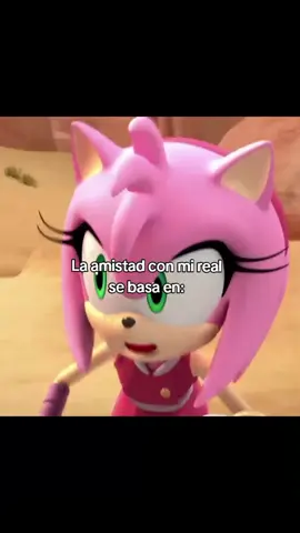 La amistad con mi real se basa en: #sonicboom #knuckles #knucklesboom #Amyrose #paratiii 