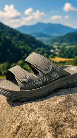 Sandal Selop Pria Gold Pigeon Macroz 40-45 Waterproof Material Ergonomic Sole Anti Slip Outdoor Tersedia Warna Hitam Dan Goat Grey #cuantanpabatas #wibgajian #belilokal #sendal #goldpigeon 