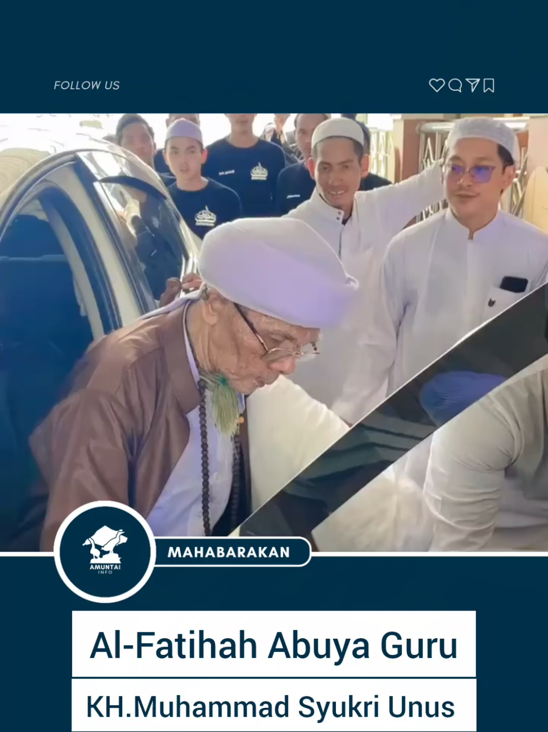 Abuya Guru Syukri Unus Martapura Al-Fatihah 🤲 #amuntai #gurusyukriunus #martapura #sekumpul #gurusekumpul 