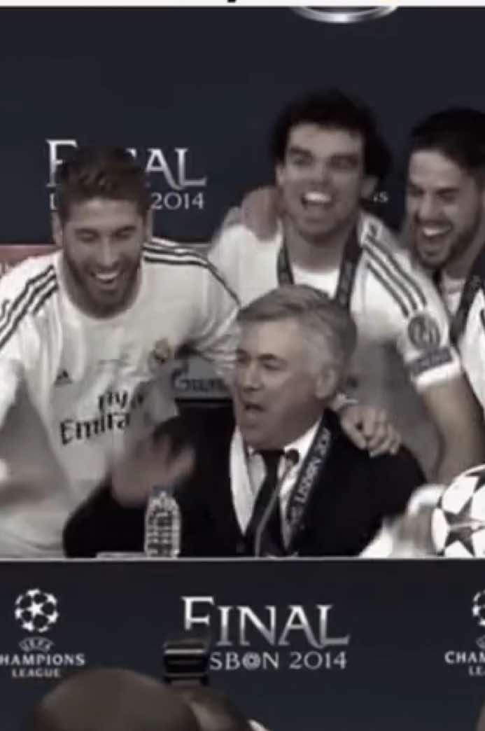 Papa Perez bring him back 🥹 | #carloancelotti #realmadrid #winning #rma #football 