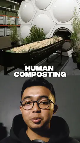 🪦🌱 Human composting adalah pilihan akhir hayat yang ramah lingkungan, di mana tubuh manusia diubah menjadi tanah subur yang dapat menumbuhkan kehidupan baru. #inovasi #humancomposting #recompose 