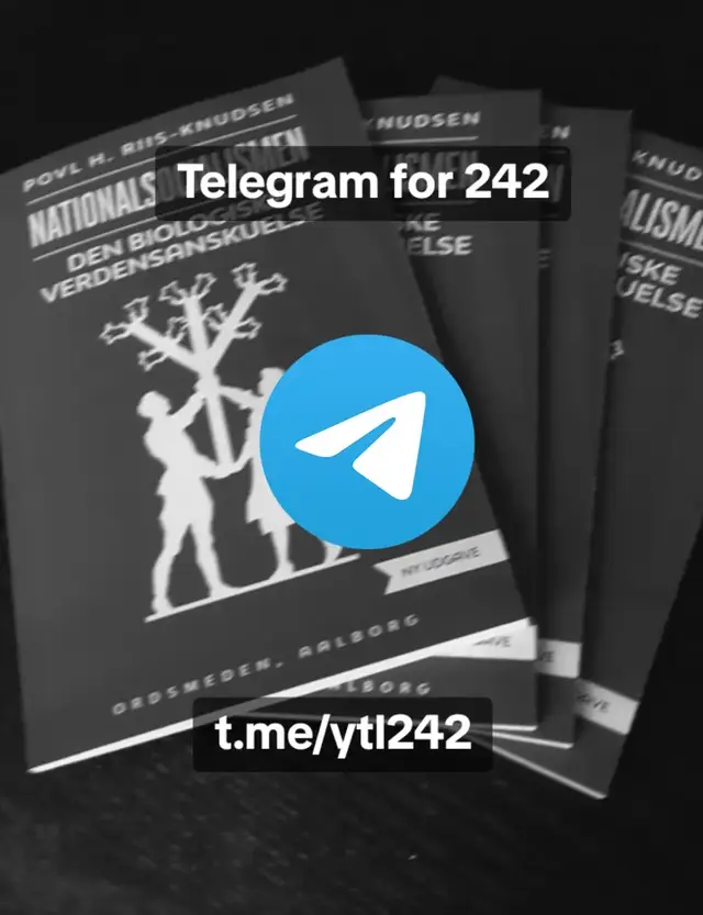 ⚡ t.me/ytl242 ⚡ ⚪Yours Truly Laced og ⬆️NMB's Kampgruppe 🇩🇰242 er nu at finde på 📢Telegram ⚡ t.me/ytl242 ⚡ Her vil man fra et 📍Sjællandsk perspektiv kunne få et lille indblik hvor landet ligger i ⬆️den Nordiske Modstandsbevægelse ⚡ t.me/ytl242 ⚡ Hvis du også kunne tænke dig at bidrage til ⬆️den Nordiske Modstandsbevægelse, så gå med på nordfront.dk