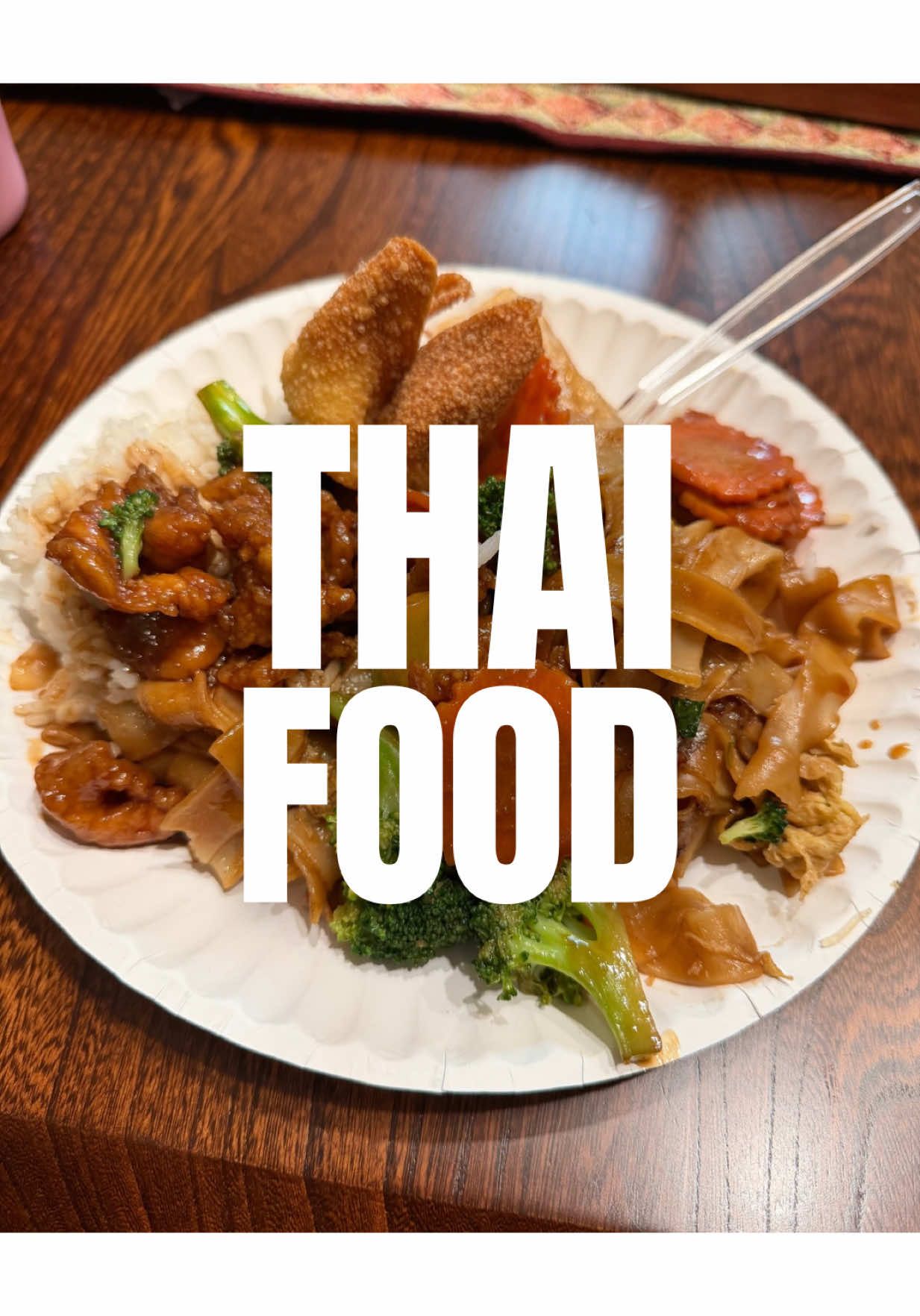 Tonight was a good night to let the Thai restaurant cook. My sons pick won, it was so good and unlike anything I have had! What is your go to takeout order?! #thaifood #idontwannacook #takeoutfordinner #whatsferdinner 