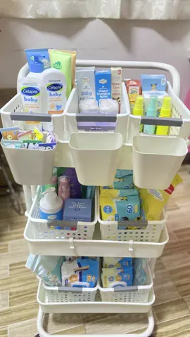 Perfect lagayan ng mga baby essentials🥹😍 okay talaga to sakin especially as a first time mom, on my nesting era😁☺️ #trolleyorganizer  #babyessential  #nesting  #nestingmommas 