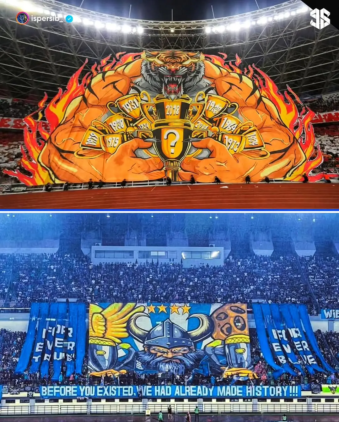 Koreo piala dari klub terbesar di Indonesia 🥶💙🧡 #persib #persibbandung #bobotoh #persijajakarta #fyp  Spuource IG : ispersib_