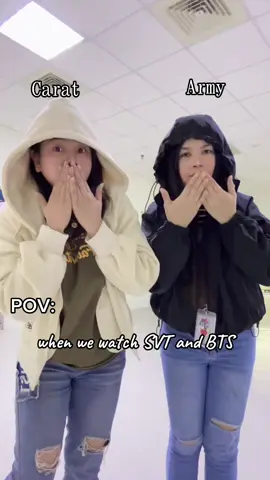 Just Us being a kpop fan 🥰🤭 @Pam Anuat🇵🇭🇹🇼😊 #carat #army #kpop #fyp #dancetrend 