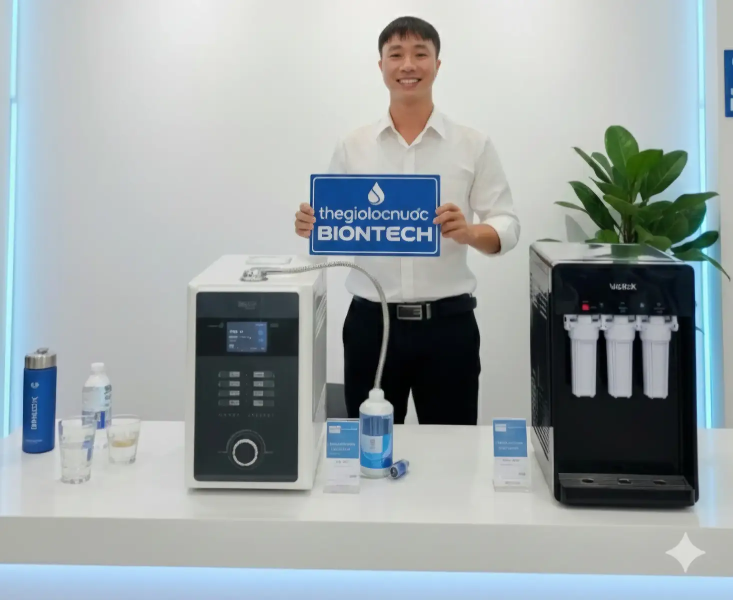 Biontech – Công nghệ y tế chuẩn FDA Hoa Kỳ. Không chỉ lọc nước, chúng tôi bảo chứng sự an tâm và chăm sóc sức khỏe ngay từ nguồn nước bạn dùng mỗi ngày.!