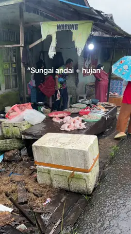 Emm sungai andai lagi di landa hujan, nyman banar guring #jasaintel #jasaintelbanjar #jasaintelbjm #sungaiandai #fyp 