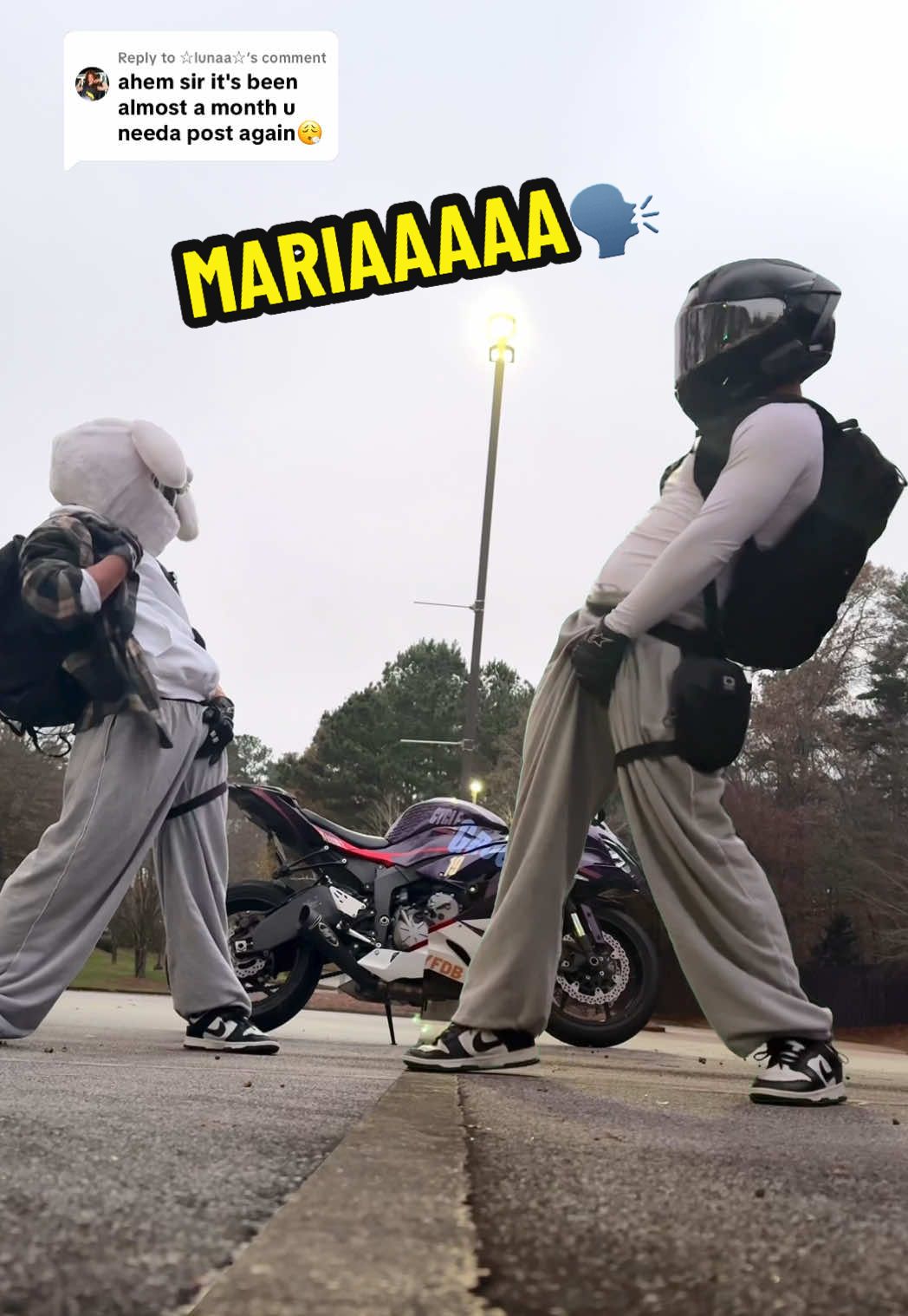 Replying to @☆lunaa☆ Missed yall too 🫂💜 we’re back😈  starting with my FAVORITE ofc 🗣️ MARIAAAA #cyclegroover #dancingbiker #foryoupage #dancetrend #dance 
