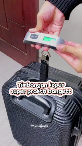 Timbangan koper digital perlu bawa biar ga over bagasi moms #timbangankoper #timbangankoperdigital #timbanganbagasi 