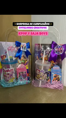 Cotillones creativos guerreras Kpop y sajas boys #kpop #cotillon #sojaboy #sorpresasdecumpleaños #cumpleañosinfantiles 