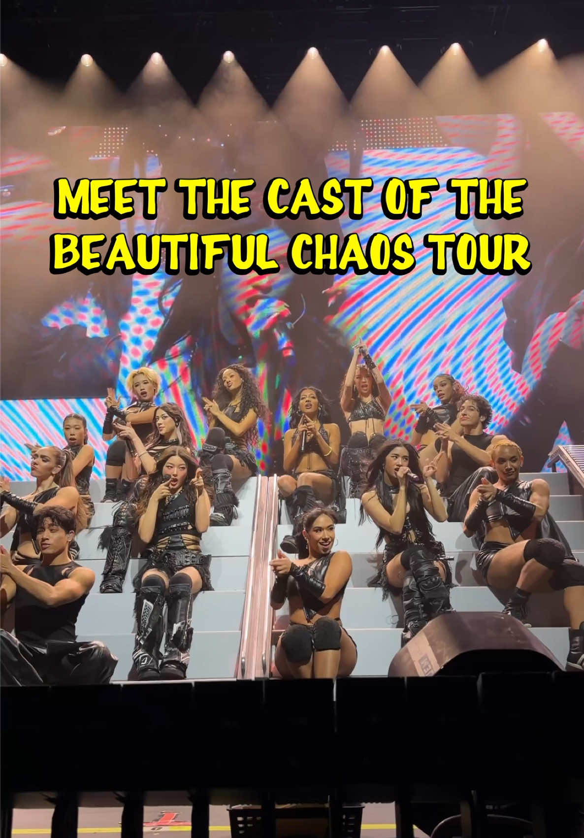 presenting the cast of the BEAUTIFUL CHAOS tour (san francisco edition) 🖤 #KATSEYE #BEAUTIFULCHAOSTOUR 