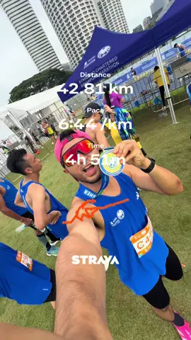 My first full marathon journey. I was aiming for sub-4 but made few rookie mistakes which resulted to a 4:51-finish instead. Starting 16km it was a grueling battle until the end. The pain was too much for too long but proud of myself for finishing the race no matter what. Thank you Lord for the strength, to my wife and friends for the encouraging messages during the race. #scsm2025 #fullmarathon #marathonmistakes #marathonrunner #marathoner 
