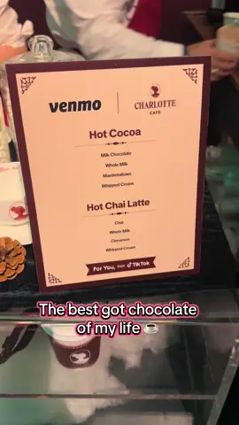 Had the pleasure of trying hot chocolate from @Charlotte Cafe in NYC and let me tell you, I am still still thinking about it! #hotchocolate #hotcocoa #christiantiktok #nyc #traveltok 