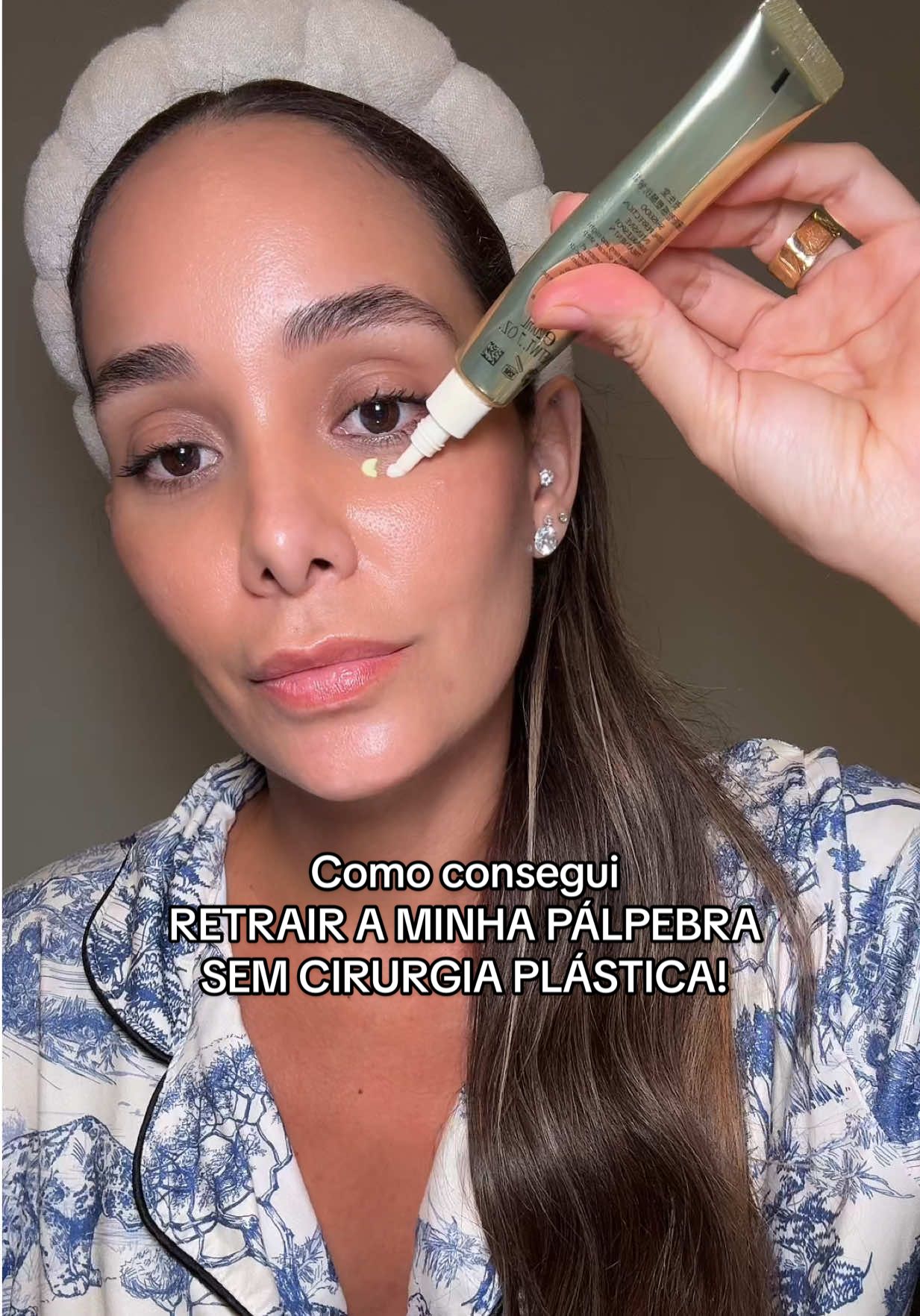 Consegui retrair minha pálpebra apenas usando skincare coreano.  #skincare #skincareroutine #yesstyle #skincarecoreano #blefaroplastia 