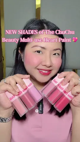 Replying to @September_Sapphire🩷🌸 @September_Sapphire🩷🌸 NEW SHADES of the Chu Chu Beauty Multi-use Heart Paint @Chu Chu Beauty #chuchubeauty #blush #fyp #makeup 
