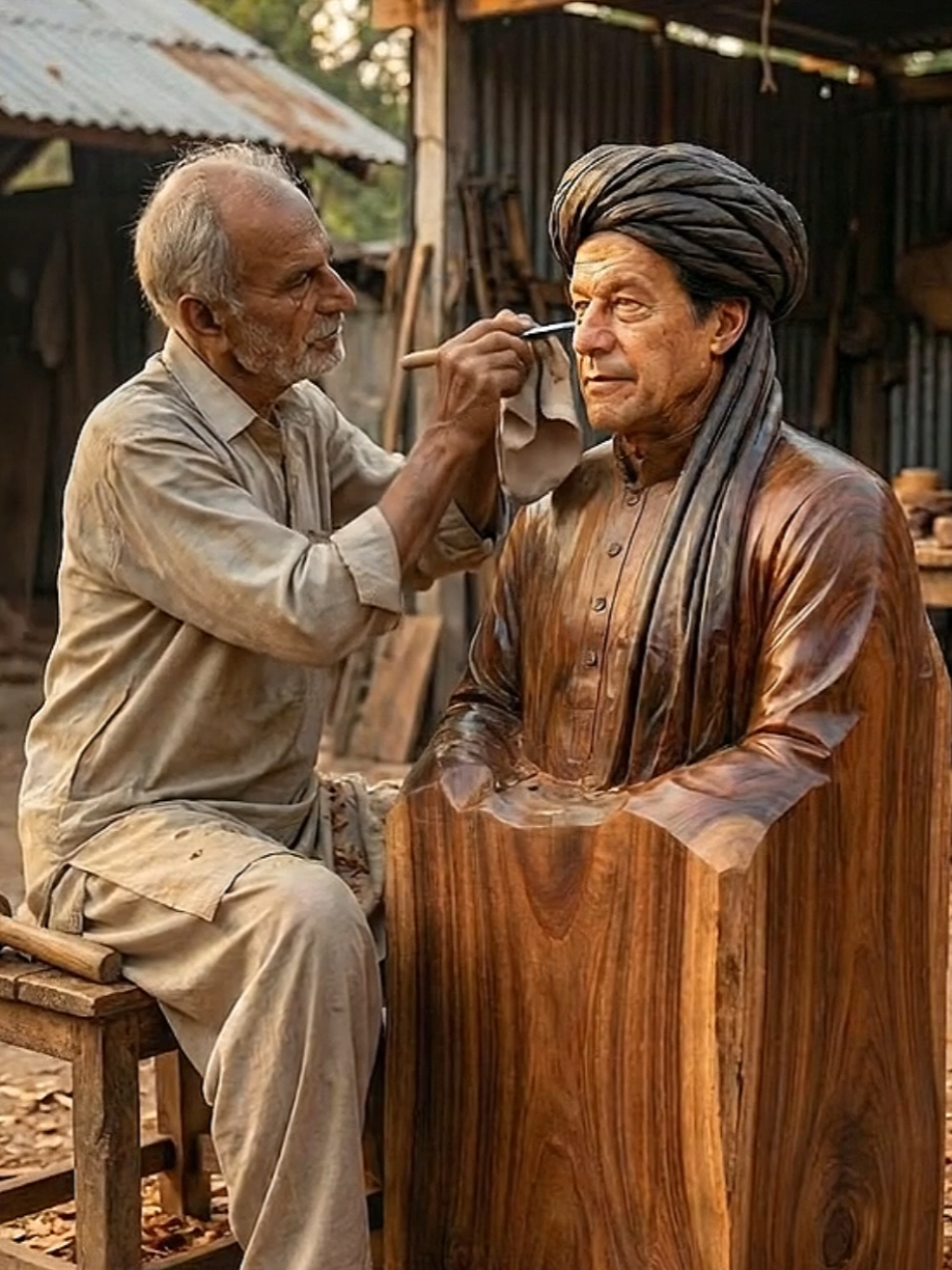 Today's I Made Imran Khan Mujsma #imrankhan #imrankhanlover #imrankhanpti #woodencrfat #fyp 