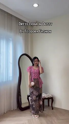 Merapat yang suka warna dusty🩷 - #dressbestseller #dresskebaya #dressbatik #kebayabatik #fyp 