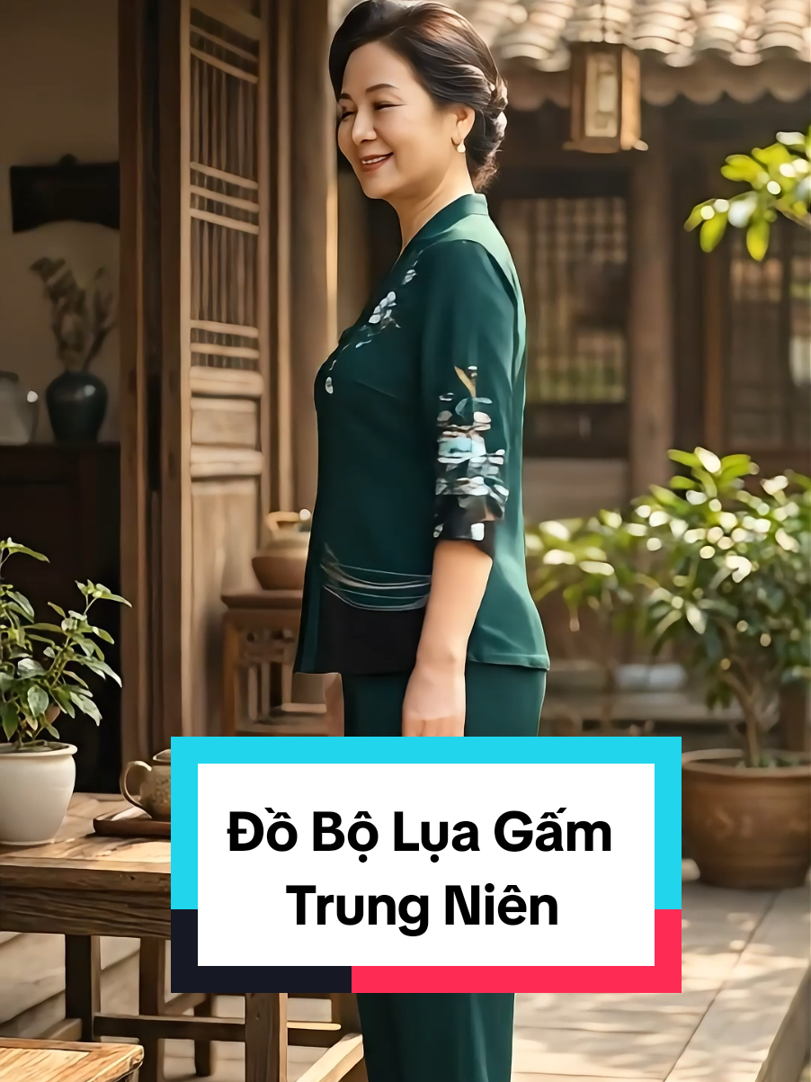 Đồ Bộ Lụa Gấm Trung Niên Cực Sang #loanthoitrang83 #dobo #dobotrungnien #xuhuong2026  #thoitrangnu 