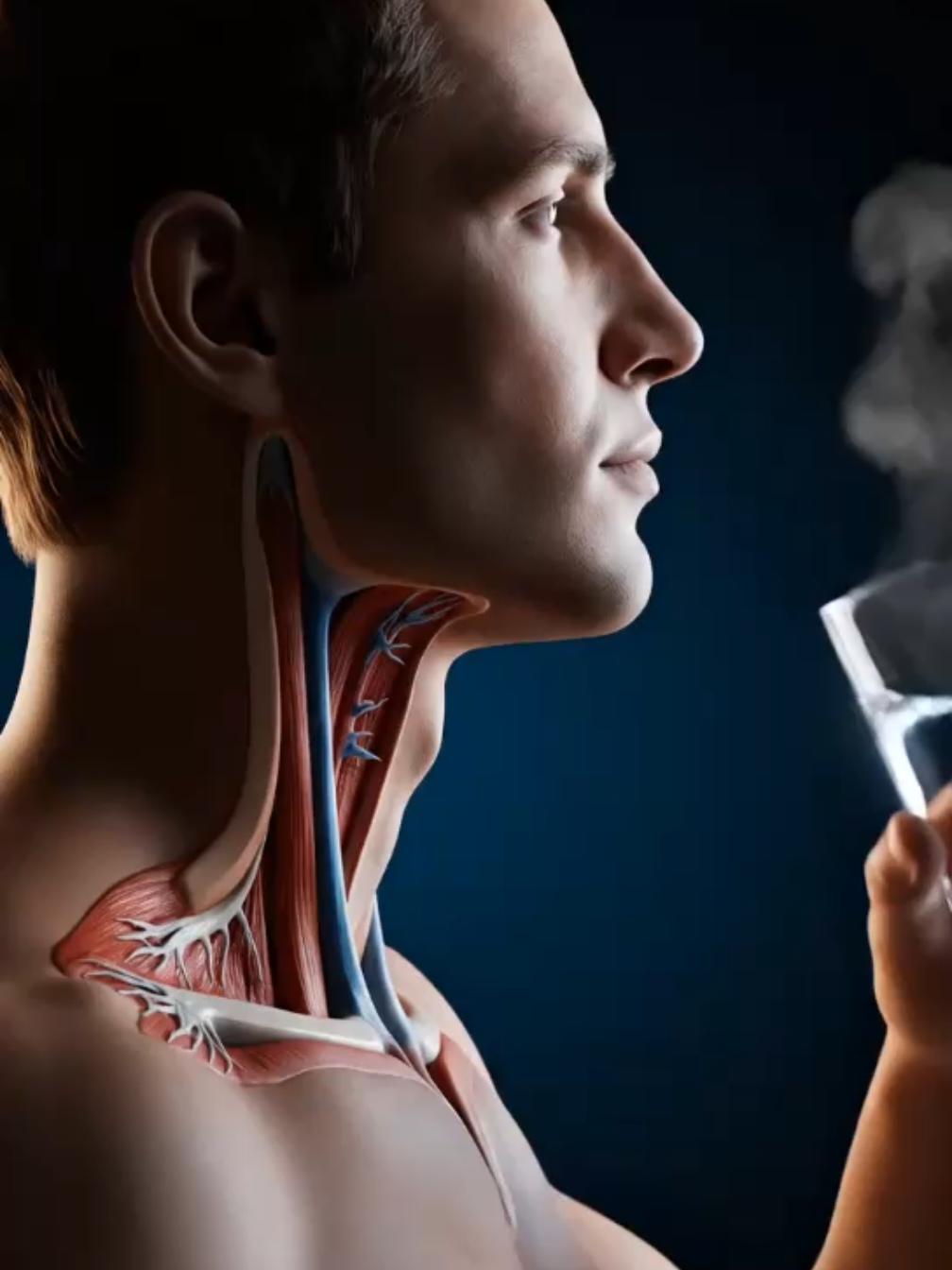 what happens when you drink hot water ##health #3D #tips 