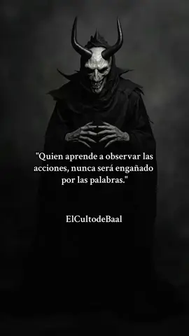 Acciones... #lucifer #psicologia #dark #elcultodebaal #frases 