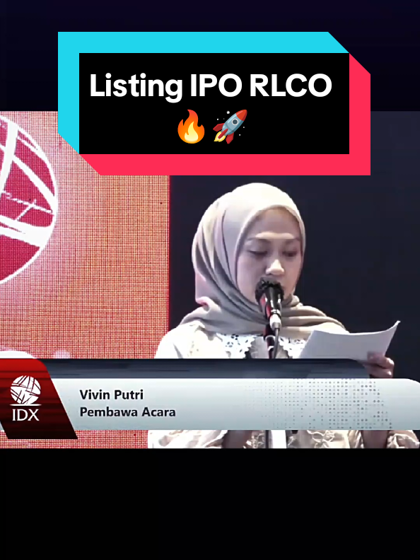 listing IPO RLCO sobat invest-in Ara berapa kali ini maunya 🤑 #bursaefekindonesia #sahamipo #IPO #investasisaham #idxchannel 