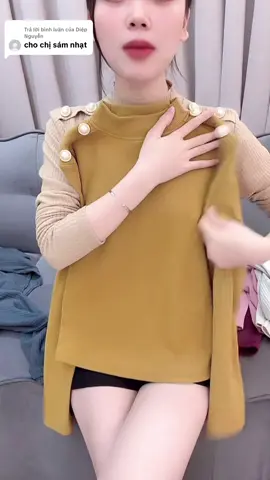 Trả lời @Diệp Nguyễn Áo len dài tay tuyết nhung #aolendaitay #aolennu #aolennuxinh #aothudong #xuhuong 