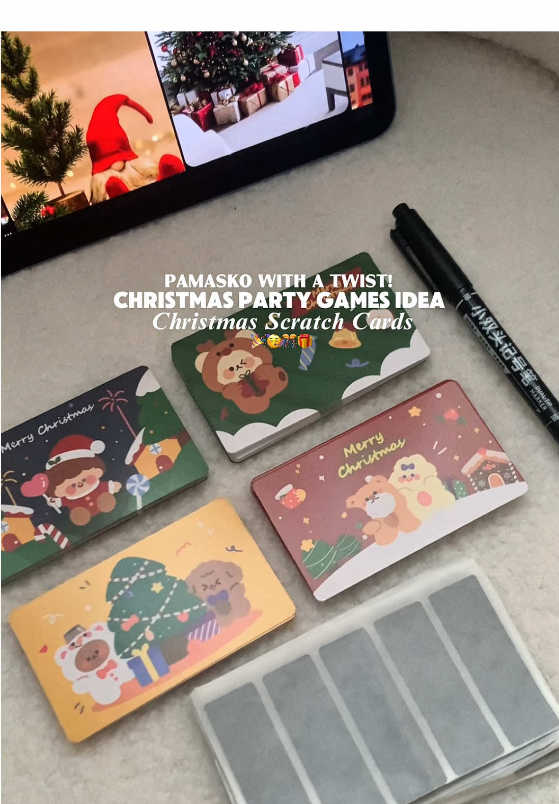 mas magiging exciting na ang pamimigay mo ng aguinaldo gamit itong christmas scratch cards! ✨ #christmasscratchcard #scratchcard #christmaspartygames #christmasparty #christmaspartygamesideas 