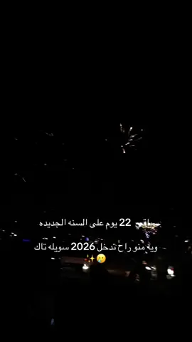 سنة خير عليكم انشالله وسوي تاك لاتستحي🙃✨#2026 #سنه_جديده #سوي_تاك #تاك_الحب_حياتك     اني راح ادخله ويه حب حياتي وهيه @رهــᬼ 🧸ــف ‍𓆩𝐀𓆪 #عافيتي 