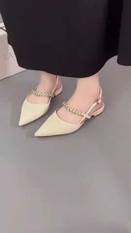 giày bệt mũi nhọn quai đính đá #giaybet #giaybupbe #depxinh #depxinhmoingay #xuhuong 