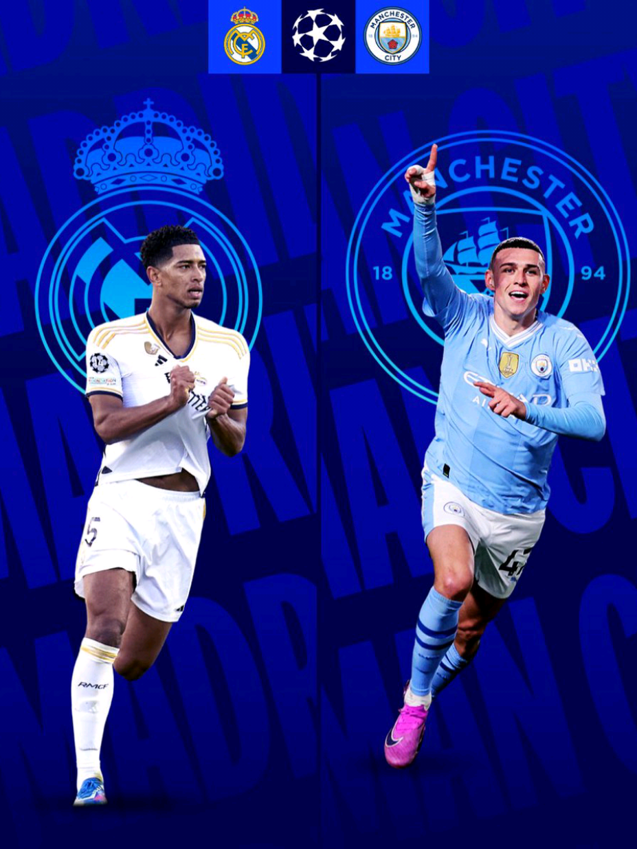 #LigachampionsUEFA.. 📌 SUPER BIG MATCH.... 📍📍 Real Madrid vs Man City 11/12   03:00 WIB prediksi skornya FANS.. #LIGACHAMPIONS #UEFA #realmadrid #MANCITY 
