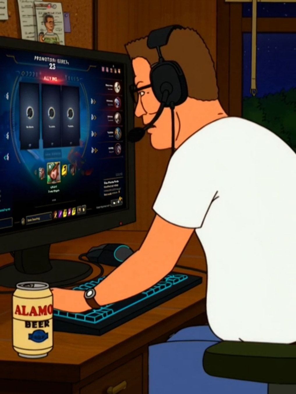 Hank Hill RAGES in champ select! #leagueoflegends #gaming #kingofthehill #funny #memes 